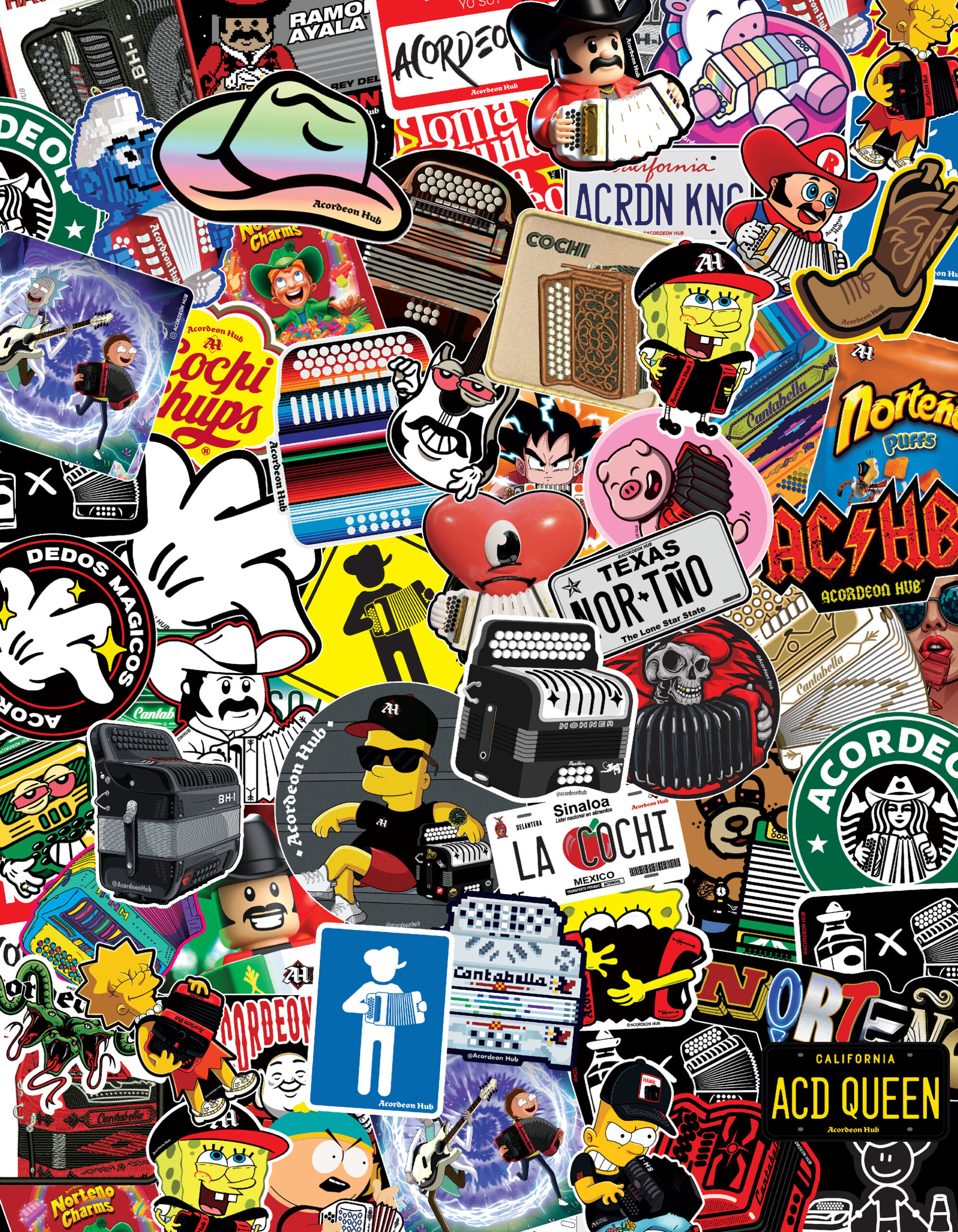 Acordeon Hub Sticker Bomb